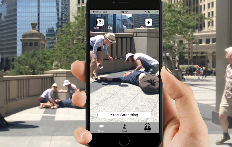 GoodSamApp's tweet photo. Secure live video allows 1st responders to see patients on scene #WORLDFIRST #Healthtech https://t.co/n9ROQVsChB https://t.co/Hj4eyitfCZ