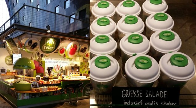 AANBIEDING! Een heerlijke Griekse salade in een GRATIS handige (herbruikbare) shaker! Op is op!