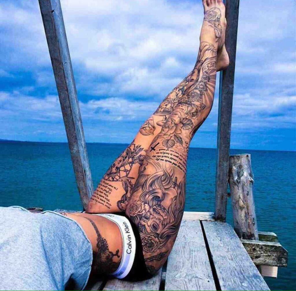 Details more than 66 dope leg tattoos - in.eteachers