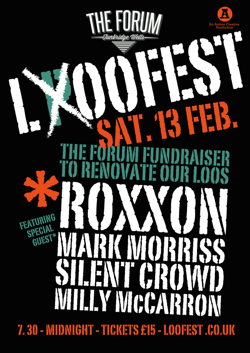 twforum's tweet photo. Sat 13th Feb #fundraiser @Roxxonband @silentcrowdband @Milly_McCarron + special quest @TheQuill #loofest https://t.co/4VlDYe7fKe