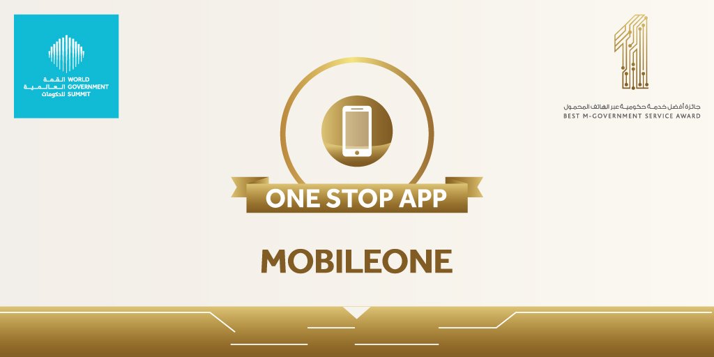 WorldGovSummit's tweet photo. The winner is….MobileOne from India #WorldGovSummit https://t.co/U67FGUpA5d