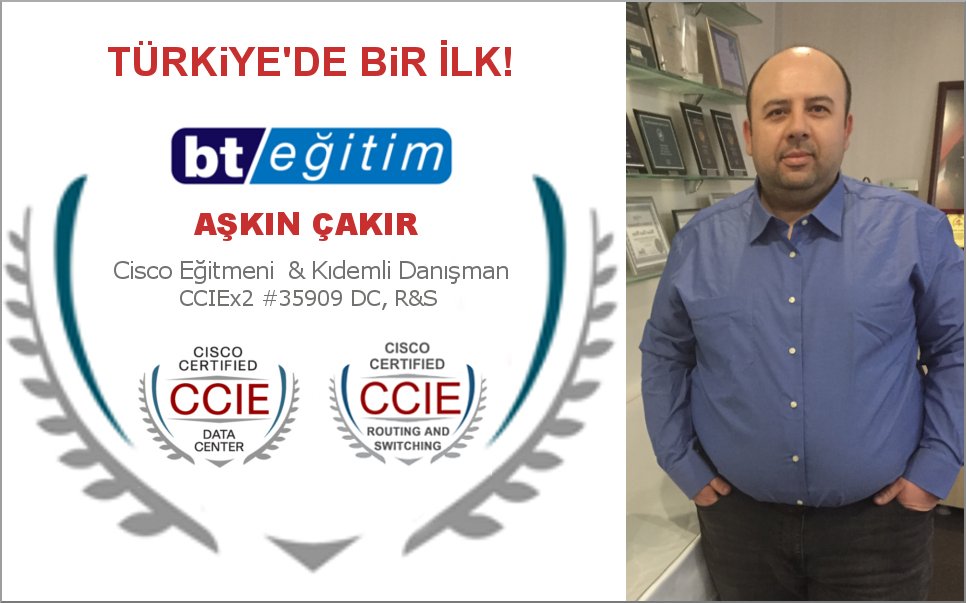 btegitim's tweet photo. Türkiye'nin ilk CCIE Data Center sertifikalı CCSI'ı BT Eğitim'de! #CCIE #BTEgitim #CCIEDataCenter #Cisco #1st #First https://t.co/b7YmGxBEch