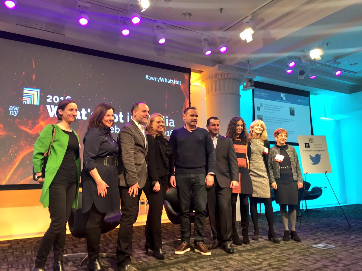 Digitas's tweet image. Kicking off @_AWNY's What Hot in Media event! #AWNYWhatsHot