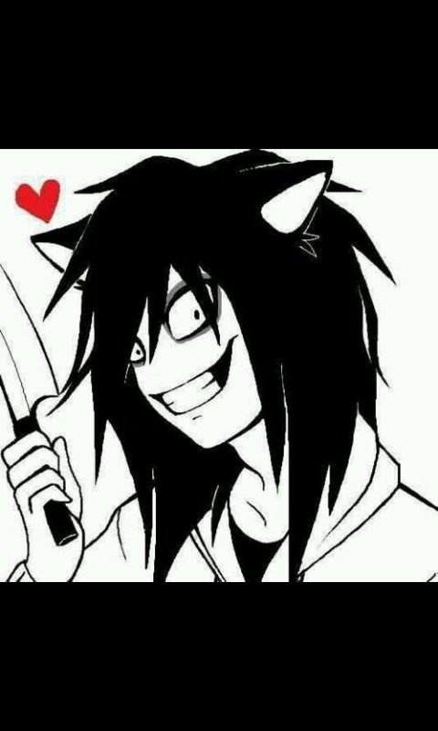 maximum5829's tweet photo. jeff the killer looks so cute as a cat 😍💖😄 https://t.co/9db8JXim1A