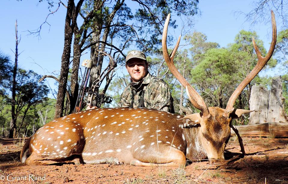 Grant with a good chital stag... #tusx #tusxhunter