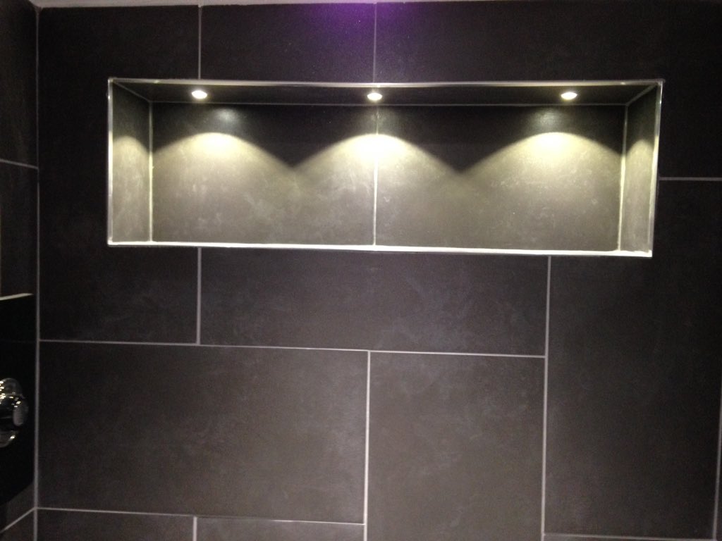 Matt Payne on Twitter "Shower niche lights in and working. Nice touch