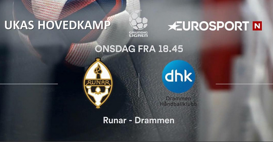 EurosportNorge's tweet photo. Onsdag. Drammen. Runarhallen. Kjelling. Løke. Håndballkveld. Runar. Sandefjord. Dette vil du ikke gå glipp av! #HBNo https://t.co/CsMkpakxis