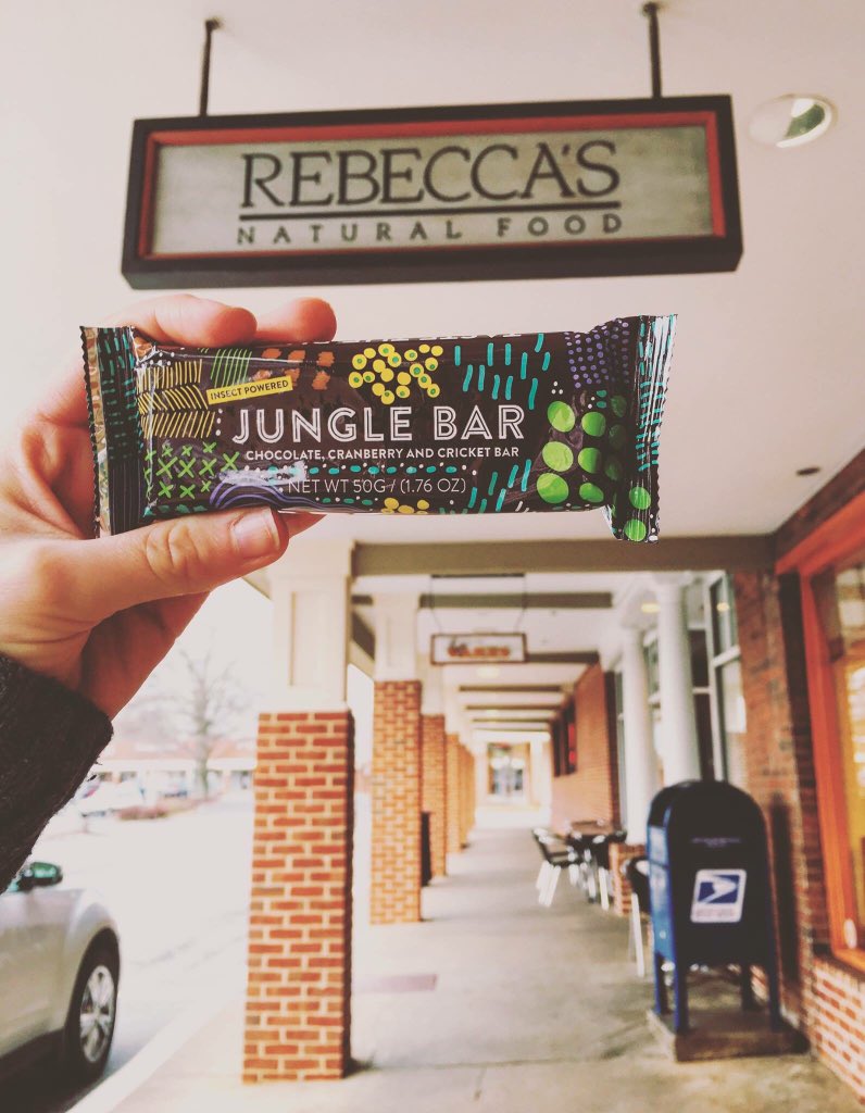 CrowbarProtein's tweet photo. Jungle Bar just hit the shelves of Rebecca's Natural Foods, Charlottesville, Virginia! #Tastethebuzz https://t.co/lqS1Qd0r3a