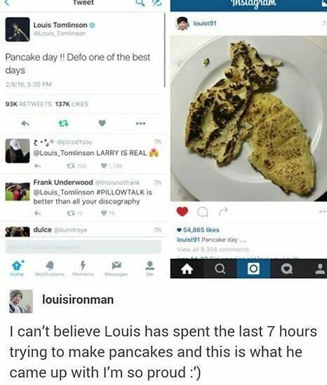 Haroldsdrugs's tweet photo. I'm such a #proudmum #PancakeHelp #PancakeDay #ohnolouis 😂😂 https://t.co/W00qU7ktFx