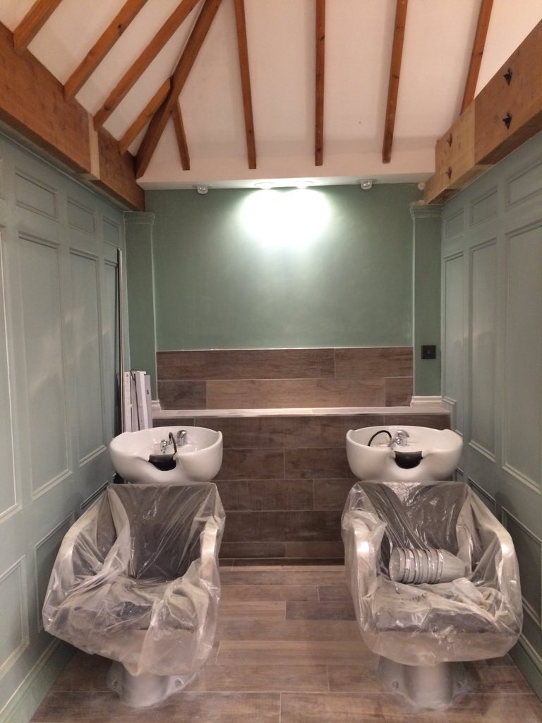 RUSHStell's tweet photo. Behind the scenes at Rush Chelmsford today! 💙 Another beautiful salon on its way... https://t.co/uV7ZKBpCHW