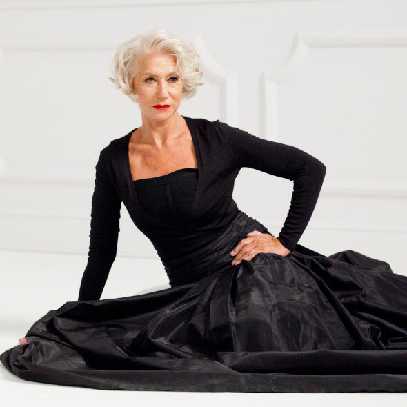 MalamahStyle's tweet photo. Love, love, love #HelenMirren's #style in the latest @LOrealParisUK ad. Très Bon! 👏🏾 ❤️ https://t.co/7jHM8rjGPC