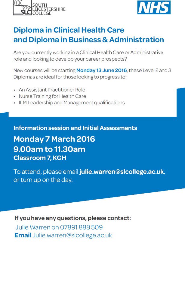 Are you currently working in a clinical health care or administrative role &amp; looking to develop you career? (Part 1)