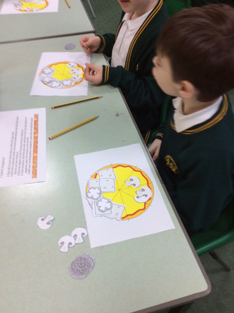 MrsRosefps's tweet photo. Making pizza to help find fractions of amounts #@FazPriGovs #@fazakprimary #@6WoFazakerley https://t.co/7uEwlrjnn8