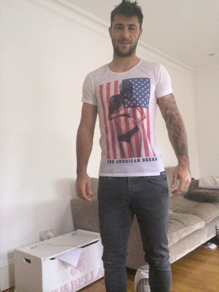 Southampton striker @chazaustin9 wearing our American Dream tee dirtyangels.co.uk #COYS #Saints #SouthamptonFC
