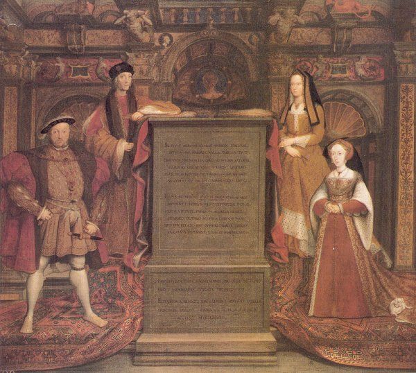 madefromtudors's tweet photo. A copy of the Dynasty Portrait/The Whitehall Mural. The original by Hans Holbein was destroyed in a fire at Whiteha https://t.co/GQPIFU79x6
