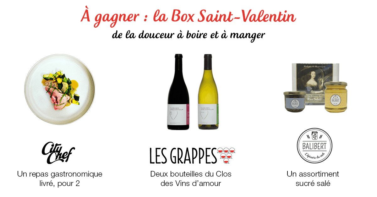 lesgrappes's tweet photo. Jouez et gagnez la Box #StValentin : Pour participer, c'est ici https://t.co/UyACCHKJNf ! Tirage au sort demain 13h https://t.co/F1Jkb4LqkU