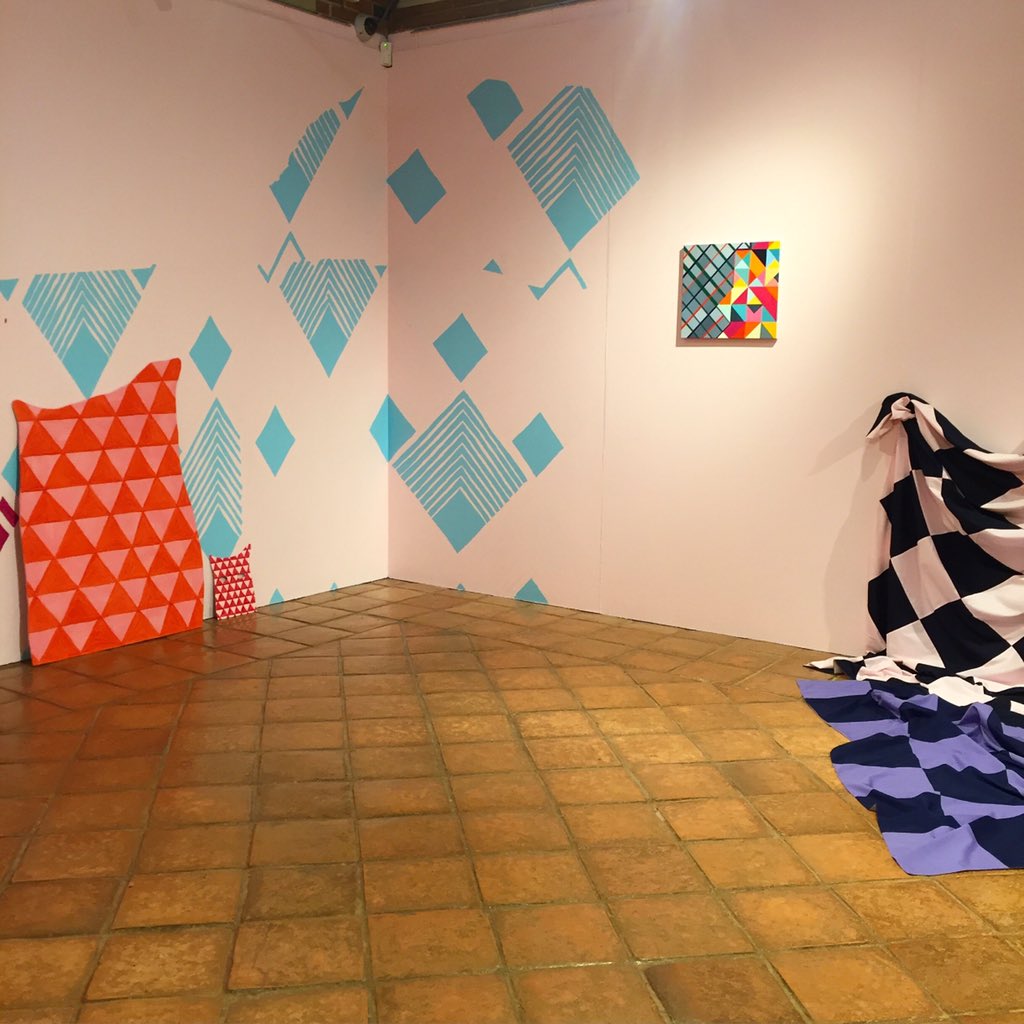 Louisa_Chambers's tweet photo. Day two #install #collaboration #razzleallthatjazz @harleygallery @WeArePrimary#craigfisher #robflint #painting https://t.co/4167u7iDMY