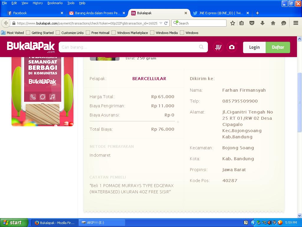 farhanfrm's tweet photo. @JNE_ID tuh min awas salah https://t.co/HKLepZZVZd