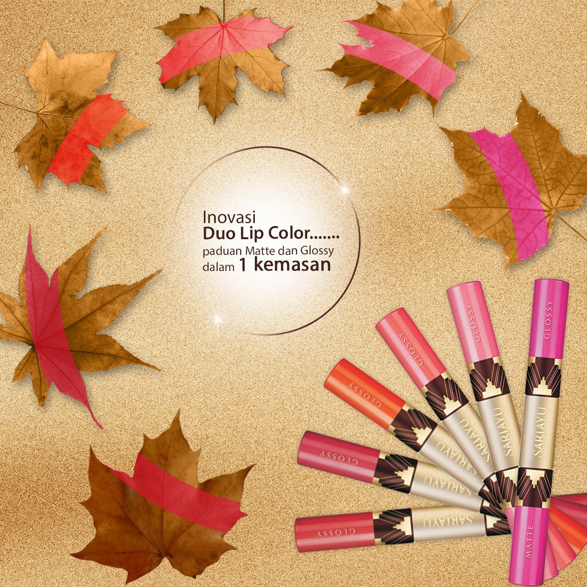 Sariayu_MT's tweet photo. Pertama di Indonesia! Sariayu #ColorTrend2016 Inspirasi Krakatau keluarkan inovasi Duo Lip Color dalam satu kemasan https://t.co/BjHvM4gbqi