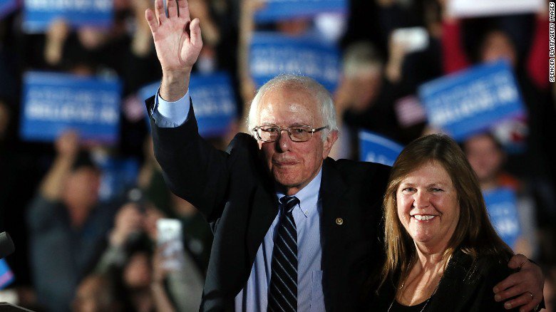 CNN's tweet photo. Bernie Sanders is the first Jewish candidate to win a U.S. presidential primary: https://t.co/rIXUM4YRwb https://t.co/xQBwffKLCy