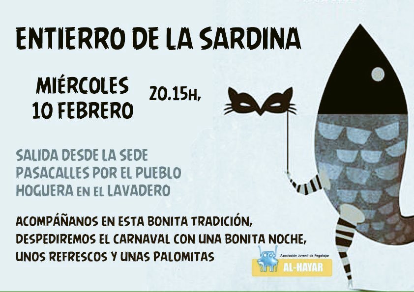 Al_Hayar_'s tweet photo. La sardina será enterrada llueva o no llueva!!..Hoy es el tradicional "Entierro de la Sardina " https://t.co/n3AXy9b0nt