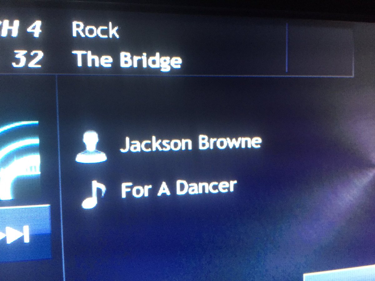 MelissaGracey's tweet photo. What a lovely way to start the day. #jacksonbrowne #SiriusXM #thebridge #foradancer https://t.co/ETWrMB8rbQ