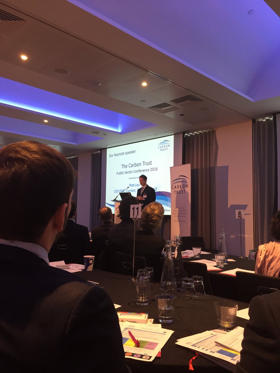 #thecarbontrust Peter Lau, CEO GE Current, paints vivid picture of innovation reducing carbon emissions #PSCarbon