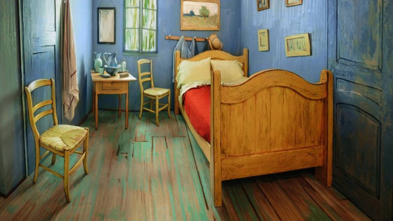 Imagine waking up in this Airbnb bedroom based on a Van Gogh painting: gizmo.do/2YCdSSY