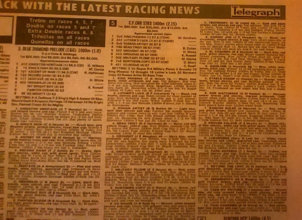 rayseewriter's tweet image. @roberttidy On same day Vo Rogue won 1988 CF Orr Stakes, your late Dad's #Zeditave also won Blue Diamond Prelude