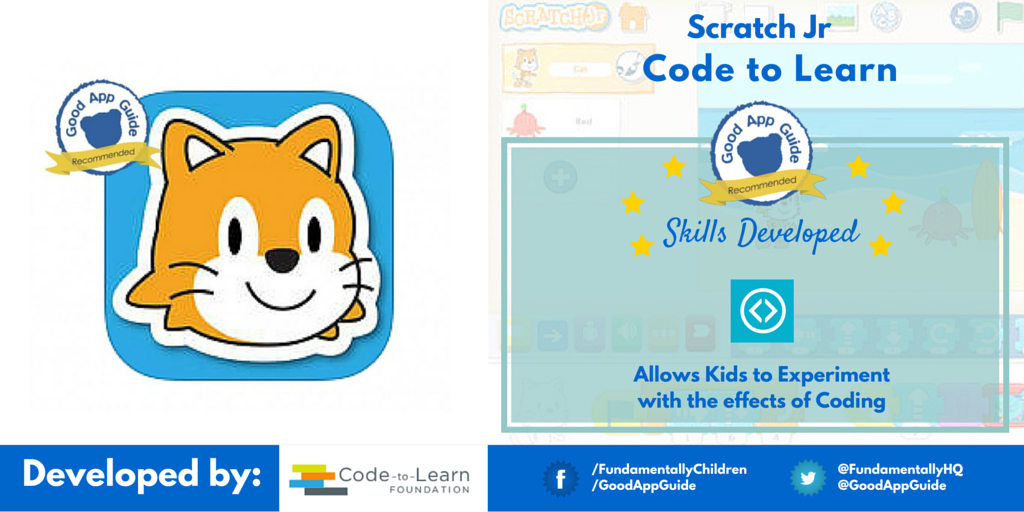 REVIEW: <a href="/ScratchJr/">ScratchJr</a> app -  fundamentallychildren.com/app/scratch-jr/