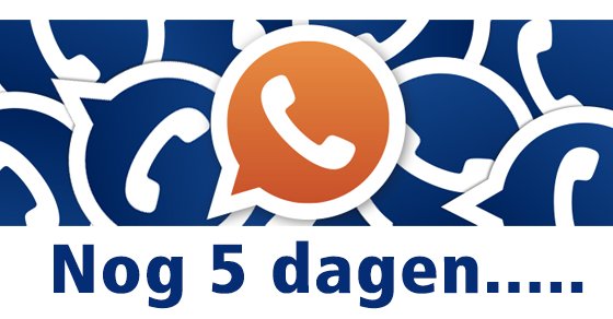 Nog 5 dagen..dan is DIT voor alle medewerkers ook via #WhatsApp bereikbaar!