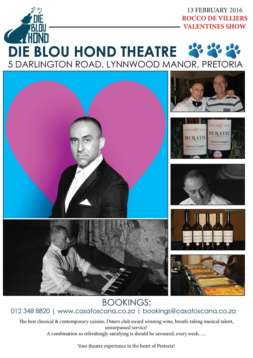 DieBlouHondTuis's tweet photo. 'n Wonderlike #Valentyns naweek lê voor #blouhond Voorsmaak @RoccodeVilliers se nuwe musiek
https://t.co/8aAKDZYTde https://t.co/hPenLhUg5d