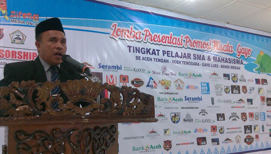Amir Hamzah Buka Lomba Presentasi Pariwisata Gayo  lingepost.com/amir-hamzah-bu…
