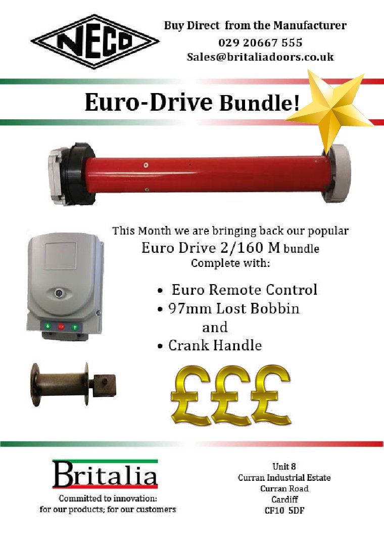 britaliadoors's tweet photo. This week from Britalia! One week! Hitting a inbox near you! #industrialdoors #tubularmotor #promotion #specialoffer https://t.co/k0eiP2B9i4