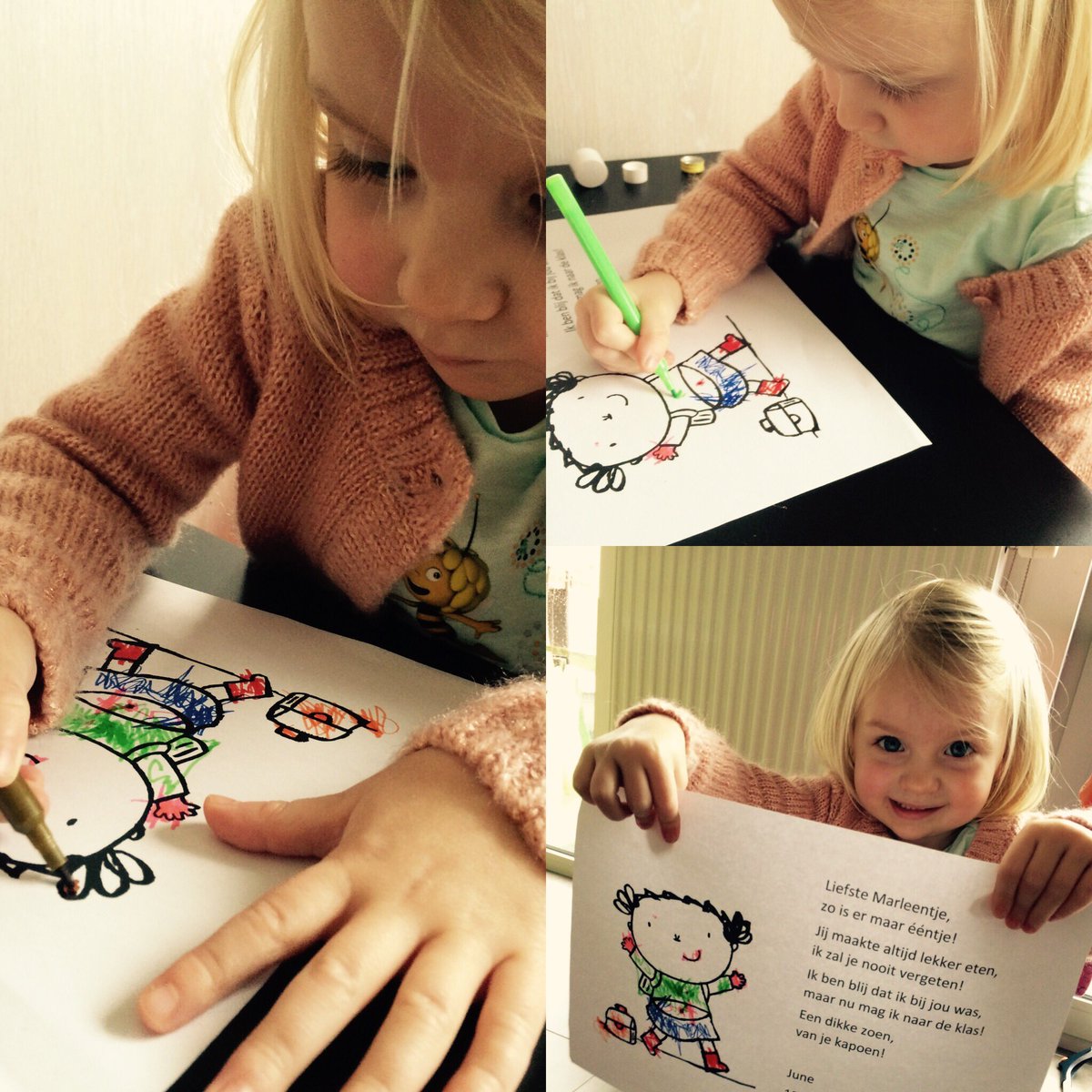 levekedw's tweet photo. Bijna klaar voor de klas #afscheid #tekening #voormarleentje https://t.co/16frSTCC9Y