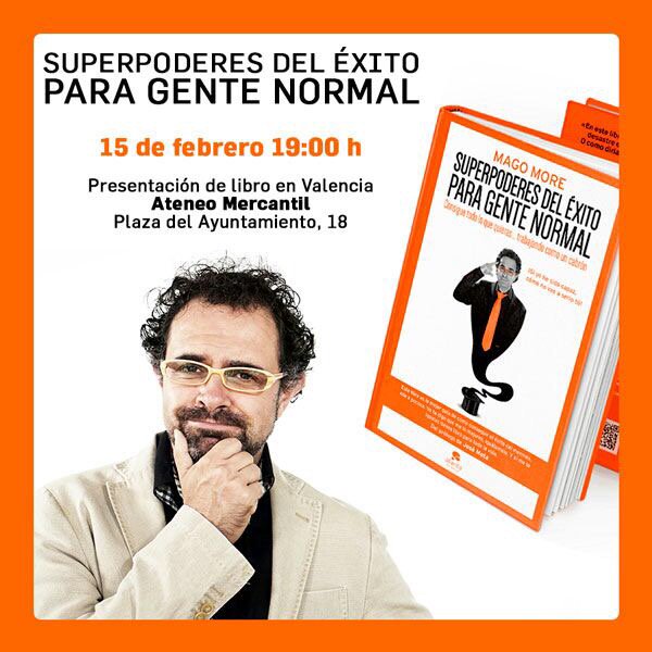 Mago More on X: Día 15 de febrero presentación del libro en Valencia   / X