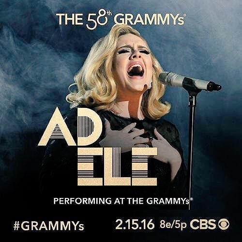 AdeleCostaRica5's tweet photo. El 15 de Febrero Adele estará presentándose en los #GRAMMYs 2016 🙌🏻👑🎤#HelloGRAMMYs https://t.co/2gDULfw2qi