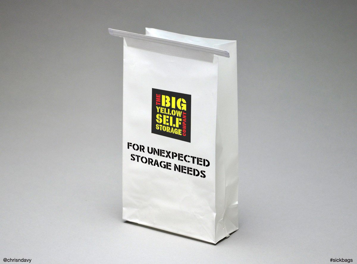 chrisndavy's tweet photo. @OneMinuteBriefs @bigyellowss #SICKBAGS #Advertising #Creative https://t.co/L8VXvDwpZ1