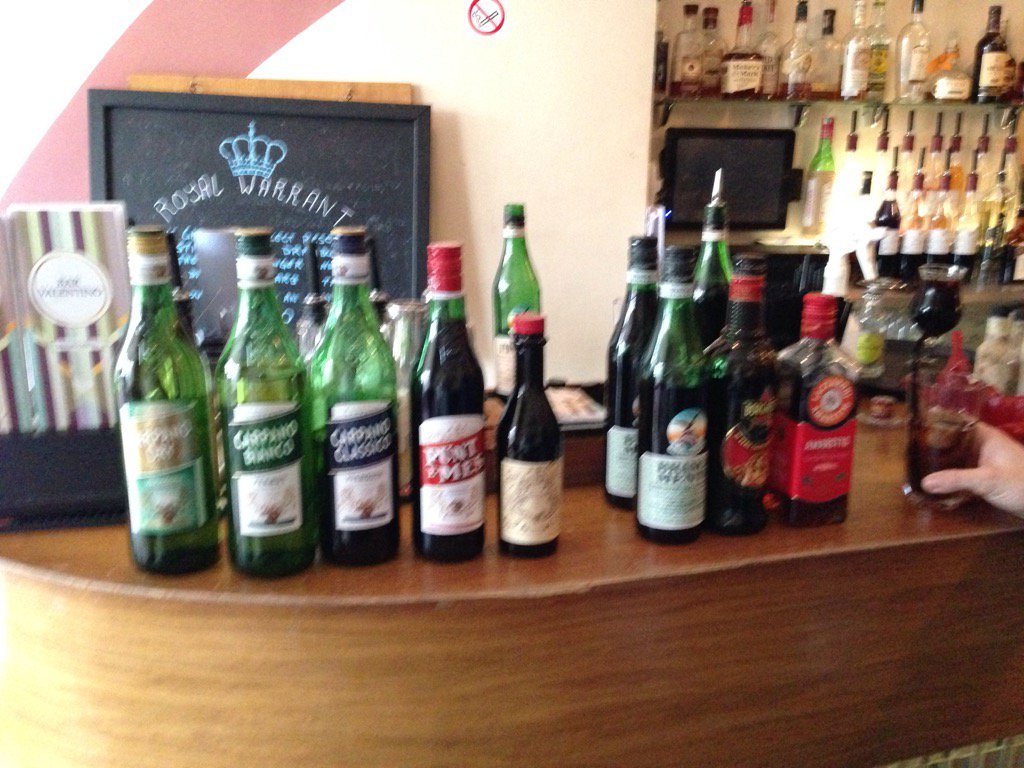HSLPaulD's tweet photo. #CarpanoVermouth &amp; @FernetBranca all ready to go @barvalentinouk with @ABVMedia on the camera... https://t.co/VmMLj8bYXF