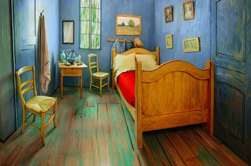 KonbiniFr's tweet photo. Airbnb recrée la chambre à coucher de Van Gogh… grandeur nature https://t.co/zFS3gGrugp https://t.co/OgvqfCTl4i
