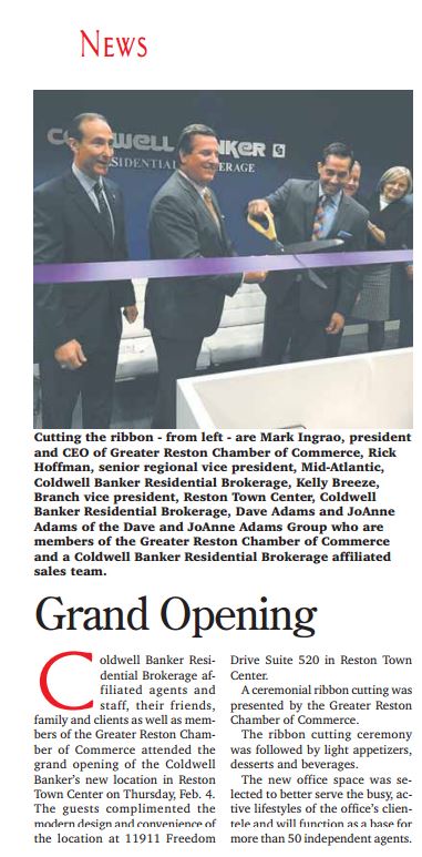 CBRBReston's tweet photo. Check out page 5 in @RestonConnect to read about our Grand Opening! @CB_WashingtonDC - https://t.co/skGCzsjyLF https://t.co/6jiKkFmQTb
