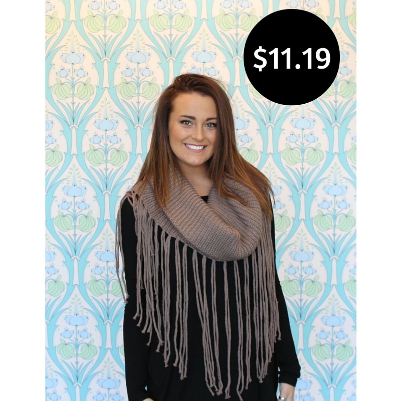 shopLBVBoutique's tweet image. Keep cozy in this adorable fringe scarf for only $11.19! #shoplbvb #sale #lbvbgirls