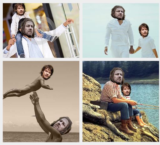 Pins this up in the King's Tower, facing the captive <a href="/SmilingKraken/">Theon Greyjoy</a>