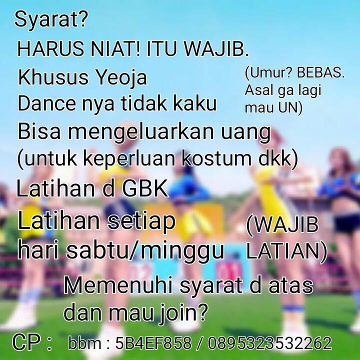 <a href="/ADream_DC/">A-Dream 에이드림</a> [HELP RT] Open member for dance cover AOA. (not audition)
Minat join? Cek pict. Need fast! Thankyou 😊