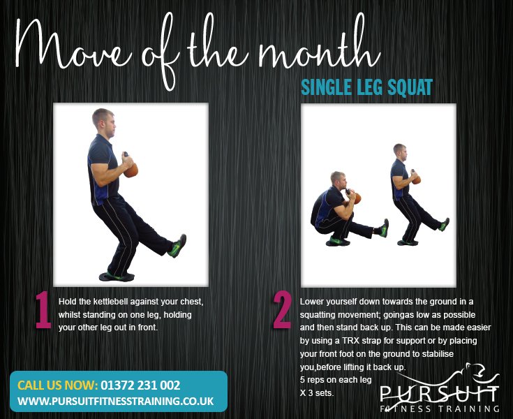 PursuitFit's tweet image. Take a look at these single leg squats and let us know your thoughts! We hope you don't ache too much!   #workout