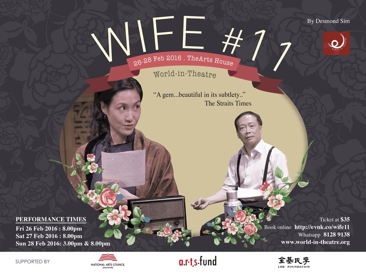 WorldInTheatre's tweet photo. Wife #11 .
GET YOUR TICKET AT https://t.co/ZtugrpKYbL
#WorldInTheatre
#WIT
#Wife#11
#wife11
#SonnyLim
#AmyCheng https://t.co/G7B1VJsc96