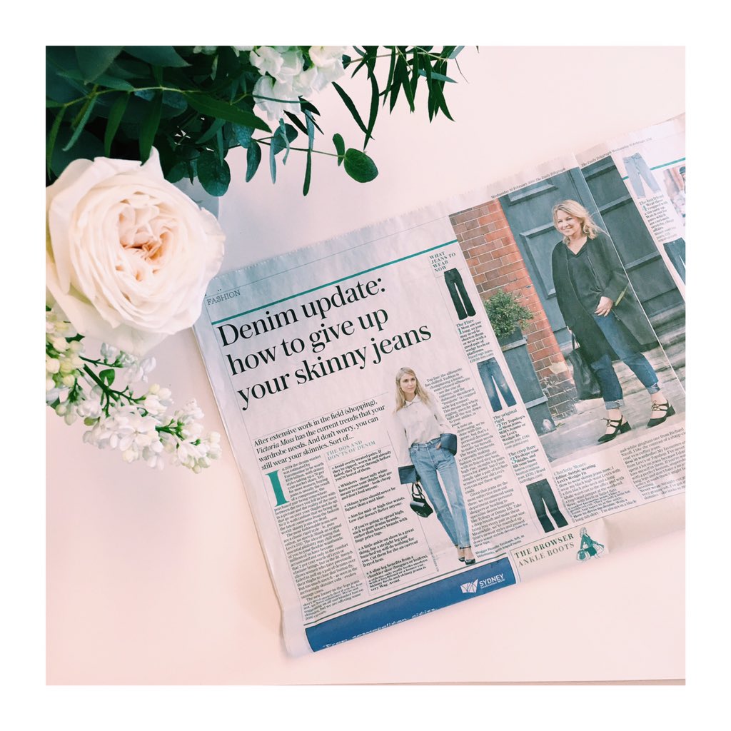 instyle_UK's tweet photo. The boss @Charl_InStyle talking about the dos and don'ts of denim in today's @telegraph 👖 #insideInStyle https://t.co/YWGvBrYIGg