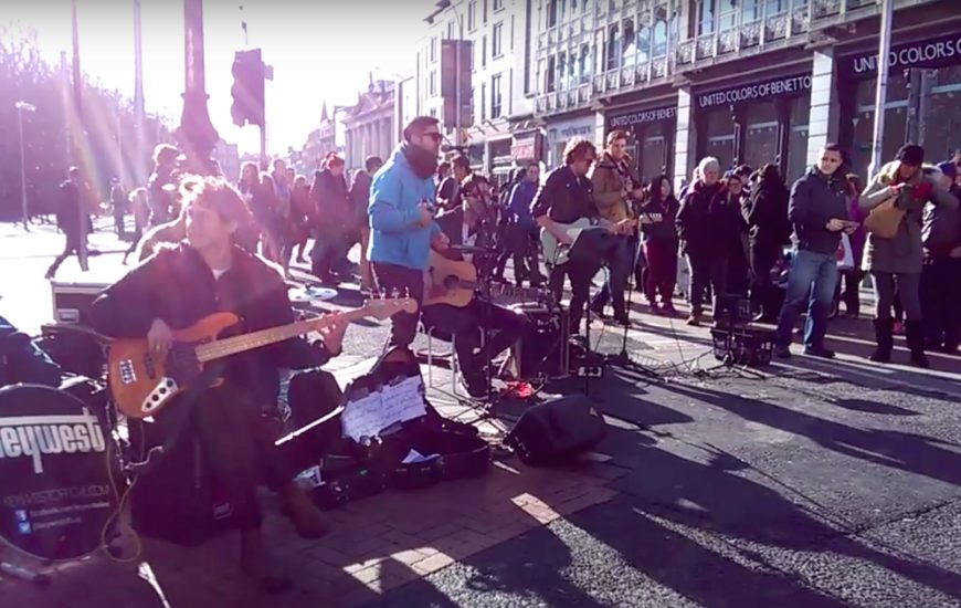 LovinDublin's tweet photo. Watch Keywest Perform In Front Of Stephen's Green This Afternoon https://t.co/j1nIrqTB82 https://t.co/vKn2QAf37k