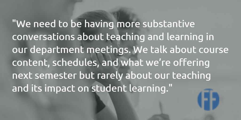 facultyfocus's tweet photo. Things I Wish My Department Chair Would Say about Teaching: https://t.co/tYyPbOtbnH https://t.co/mI18at6Nf5