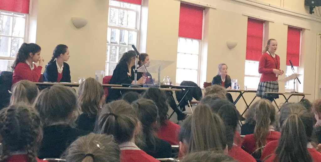 PipersCornerSch's tweet photo. This PM it's the turn of Y7-9 to debate. 1st motion - should we ban sugary drinks for children? #InterHouseDebating https://t.co/kboQYX9t5l